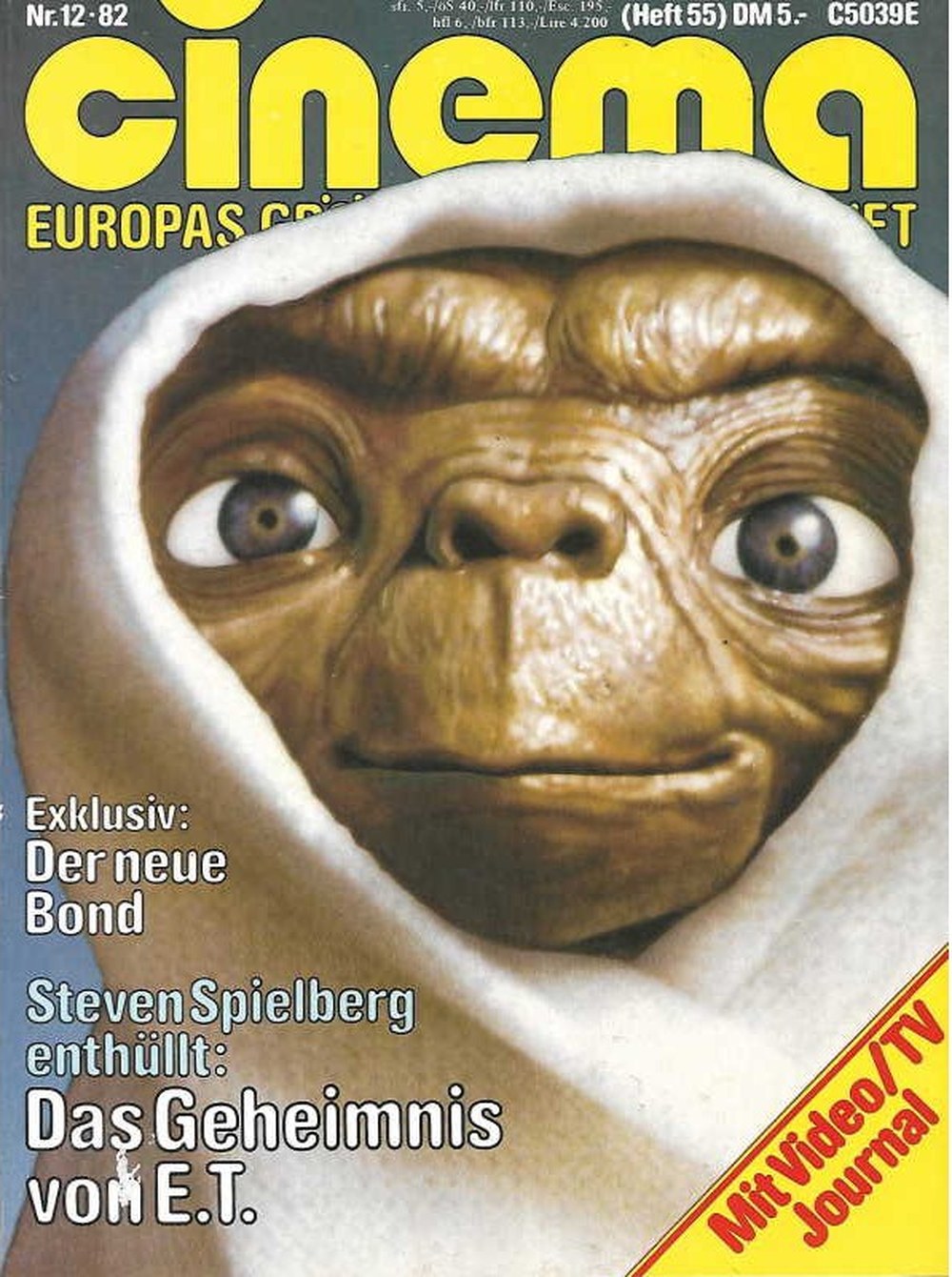 Cinema Magazin Deutschland 1982-12 E.T. Steven Spielberg James Bond