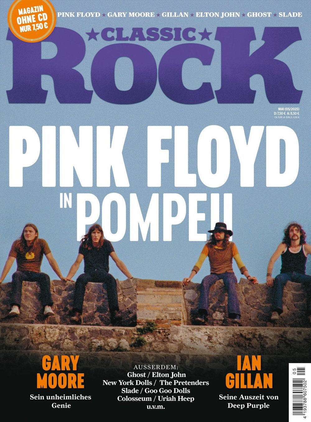 Classic Rock Revista Alemanha 2025-13 Pink Floyd Gary Moore Ian Gillan Edição original