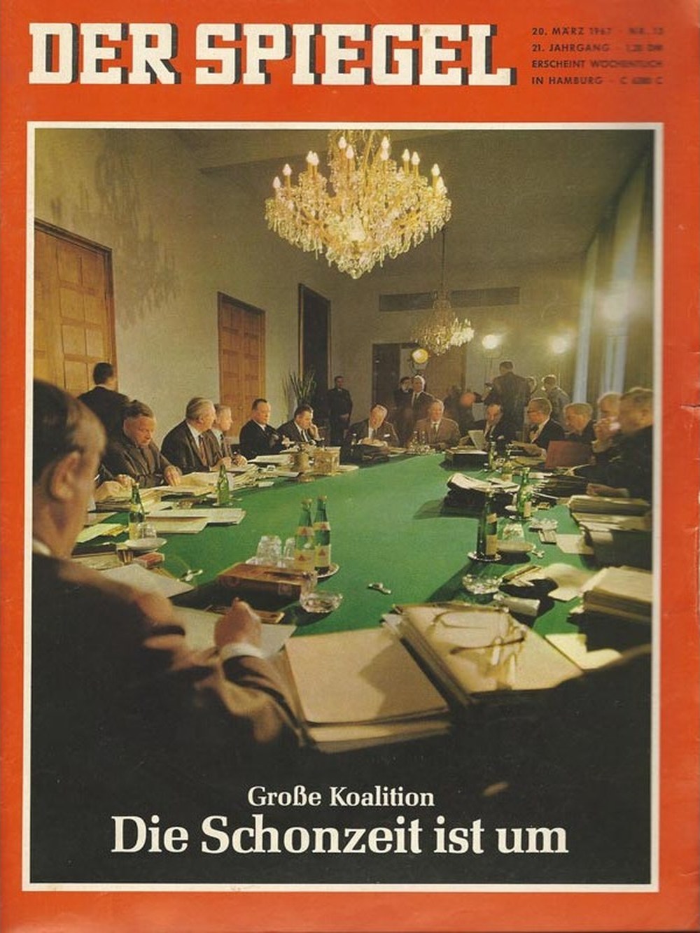Der Spiegel Magazin Deutschland 1967-13 Deutsche Politik Grand Coalition (Große Koalition) Westdeutsche Regierung 1967