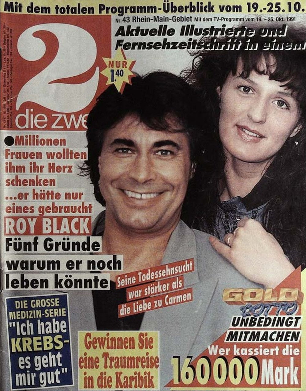 Die Zwei Magazin Deutschland 1991-43 Roy Black Carmen