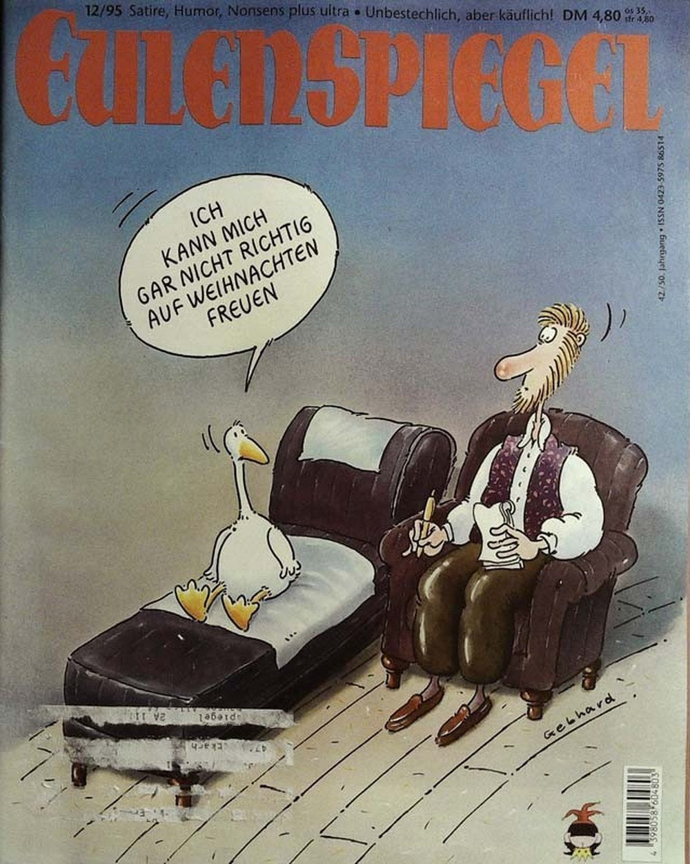 Eulenspiegel Magazin Deutschland 1995-12 Weihnachten Satire Gans