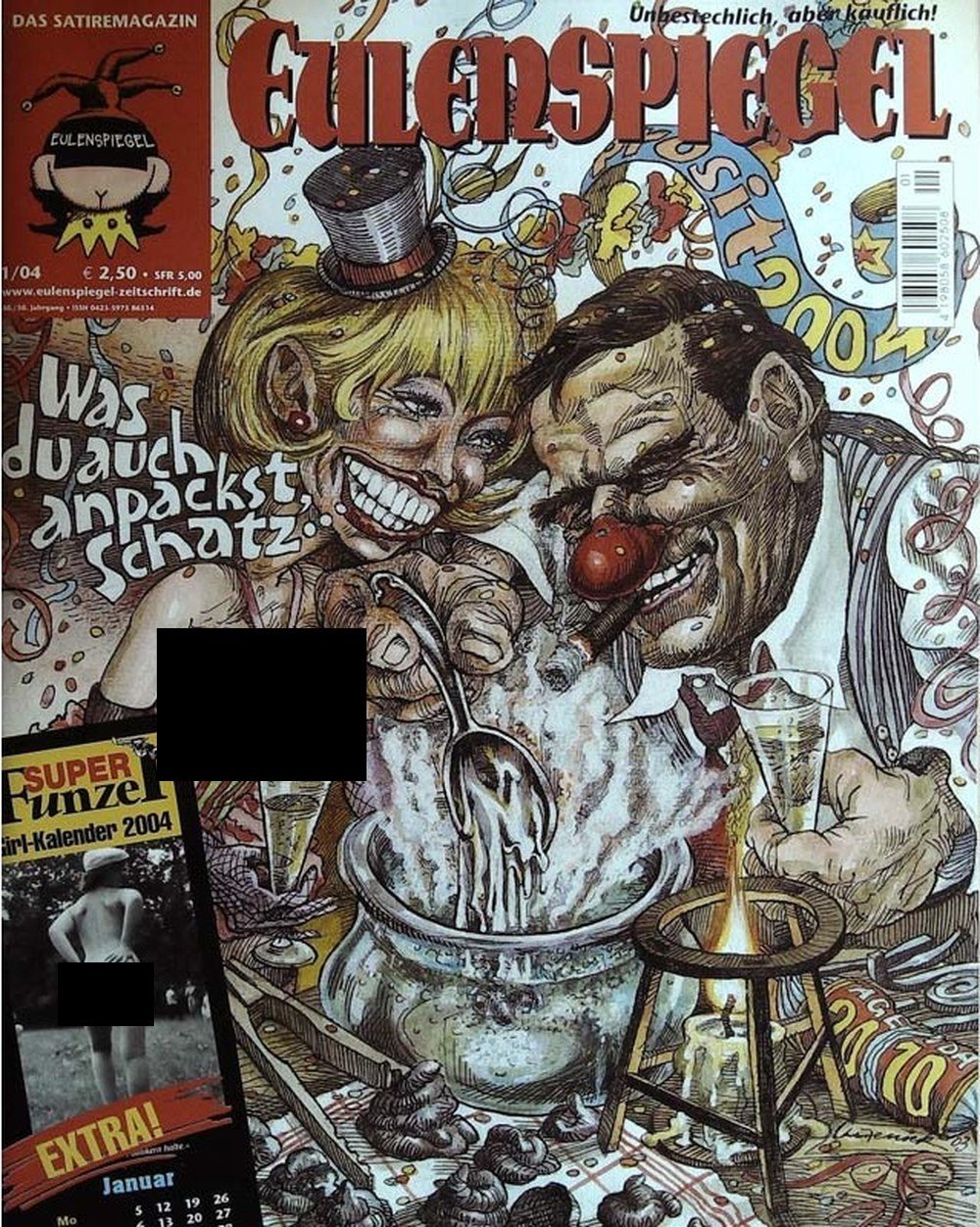 Eulenspiegel Magazin Deutschland 2004-01 Gerhard Schröder Doris Schröder-Köpf