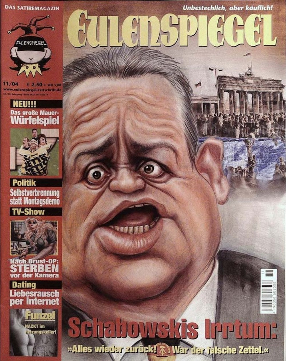 Eulenspiegel Magazin Deutschland 2004-11 Günter Schabowski