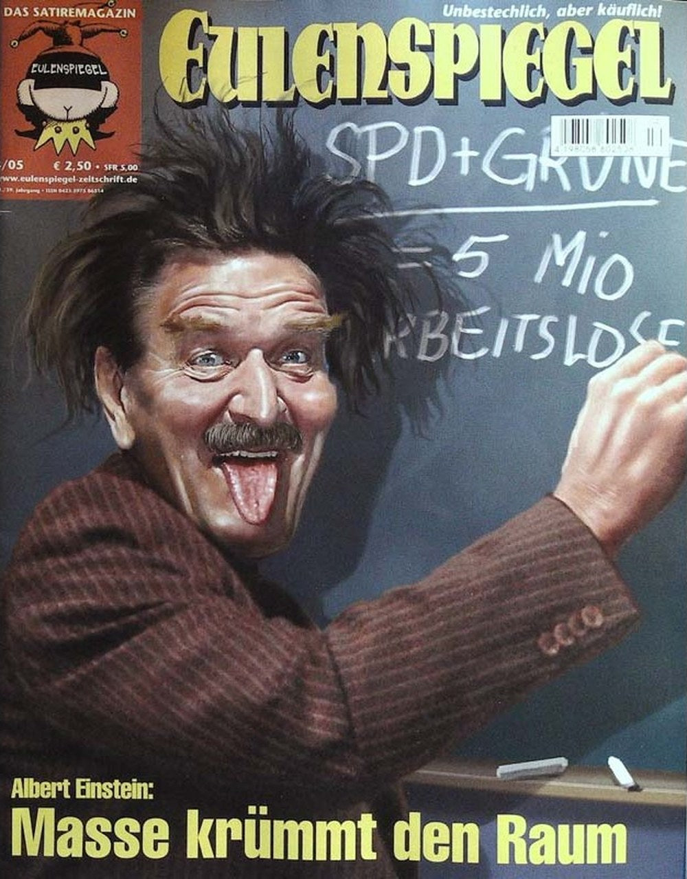 Eulenspiegel Magazin Deutschland 2005-04 Gerhard Schröder SPD Bündnis 90/Die Grünen