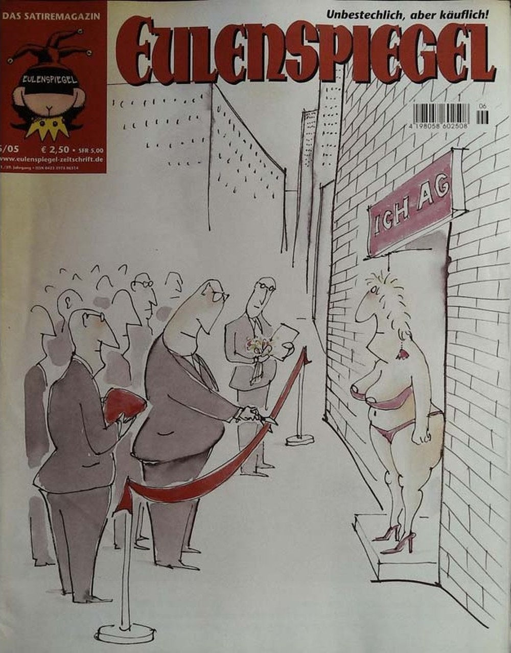 Eulenspiegel Magazin Deutschland 2005-06 Ich-AG Prostitution Satire