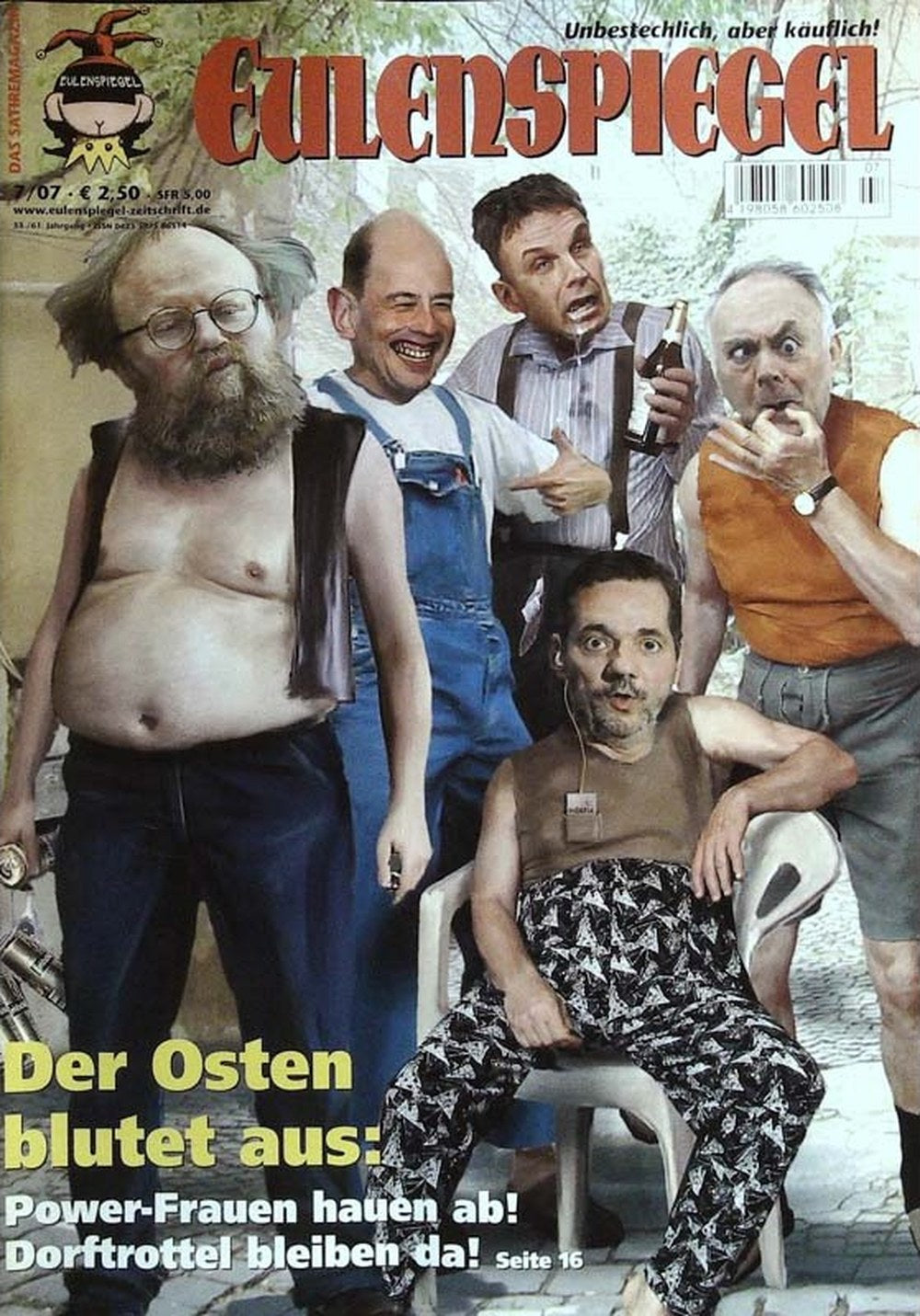 Eulenspiegel Magazin Deutschland 2007-07 Ostdeutschland Abwanderung Landflucht