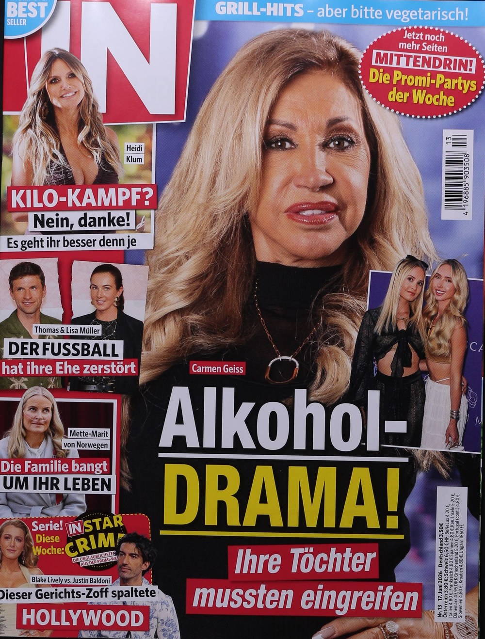 In Magazin Deutschland 2026-13 Heidi Klum Carmen Geiss Thomas Müller Lisa Müller Mette-Marit Von Norwegen