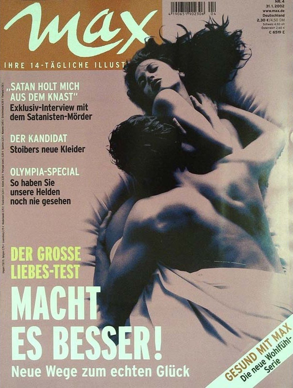 Max Magazin Deutschland 2002-04 Liebestest Beziehung Satanismus