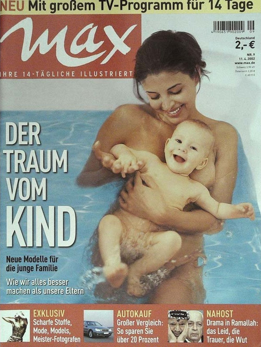 Max Magazin Deutschland 2002-09 Kinderwunsch Familie Elternschaft