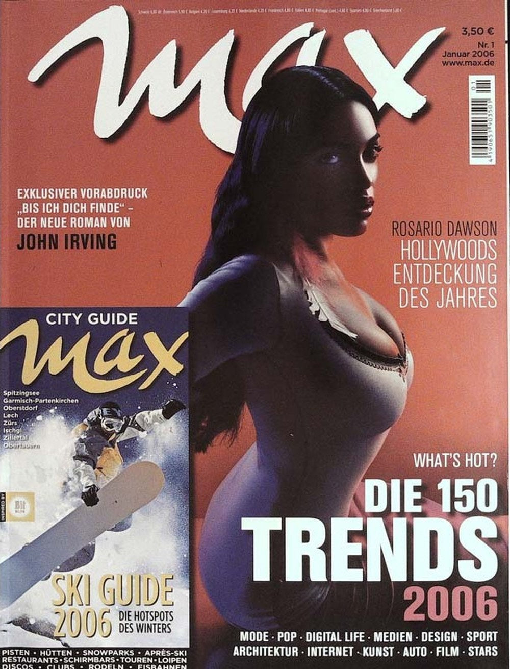 Max Magazin Deutschland 2006-01 Rosario Dawson John Irving
