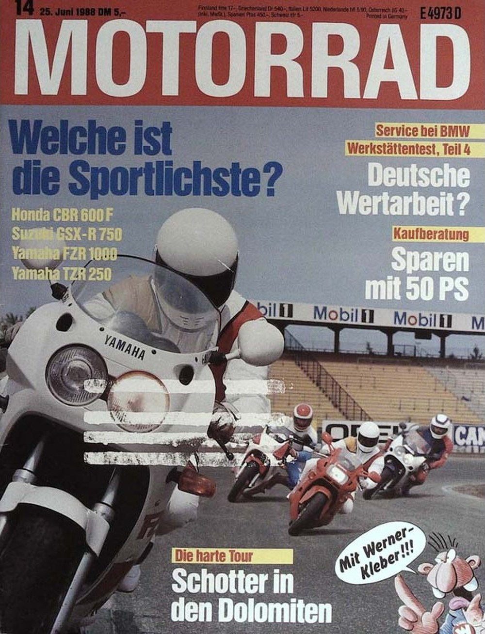 Motorrad Magazin Deutschland 1988-14 Werner Kleber