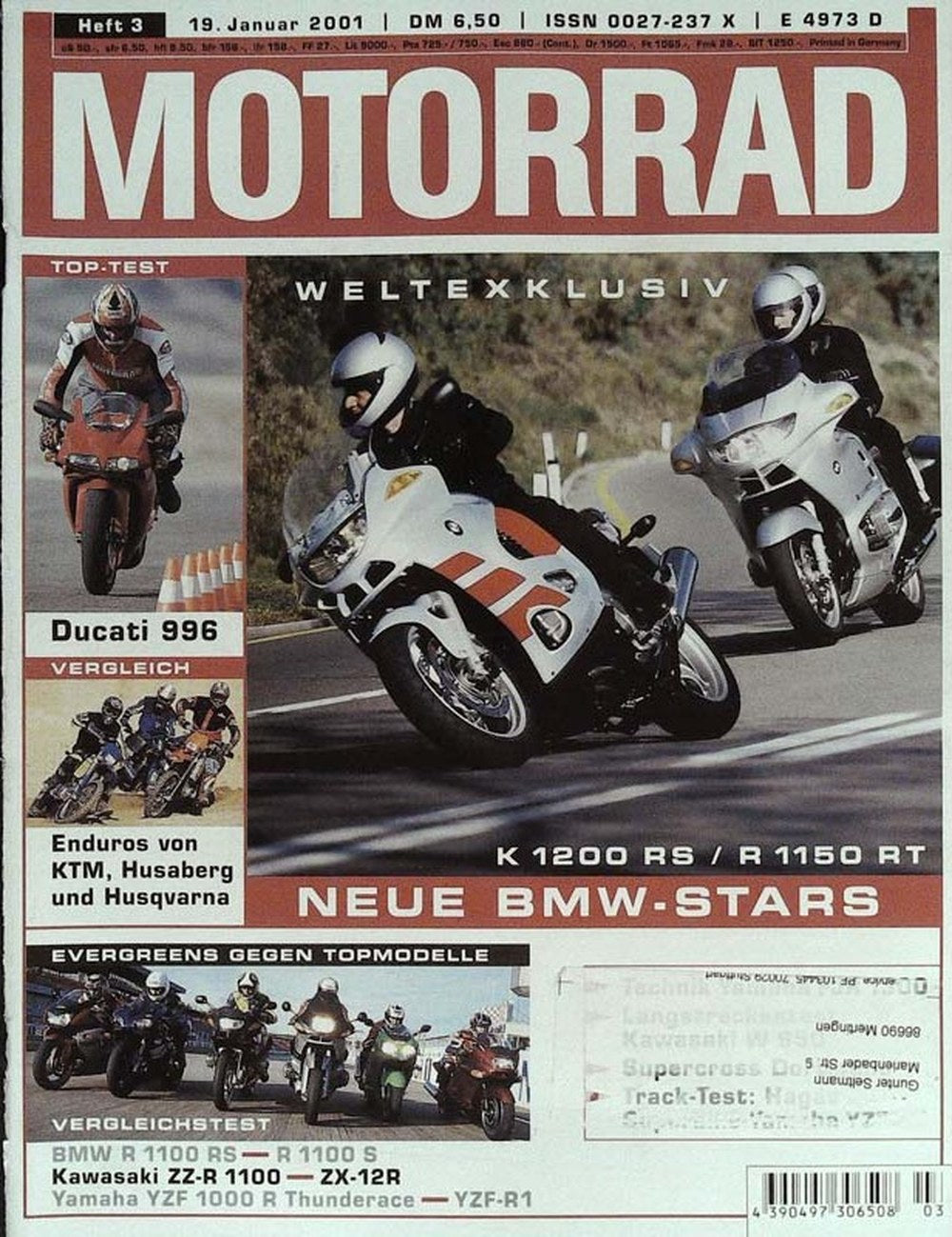 Motorrad Magazin Deutschland 2001-03 BMW Ducati KTM Husaberg Husqvarna