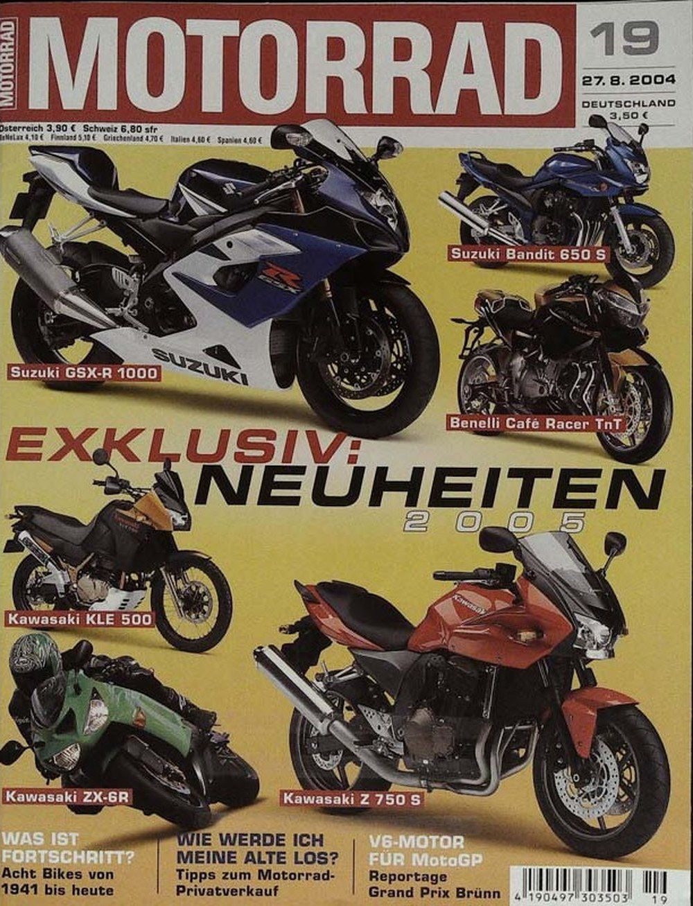 Motorrad Magazin Deutschland 2004-19 Motorrad Suzuki GSX-R 1000 Suzuki Bandit 650 S