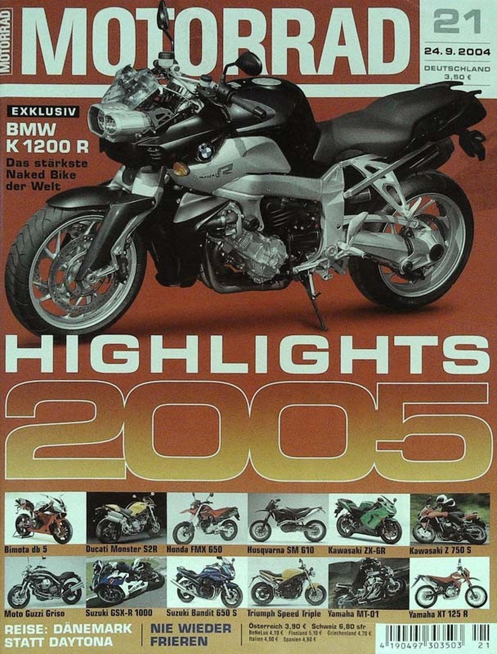 Motorrad Magazin Deutschland 2004-21 BMW K1200 R Motorrad Naked Bike