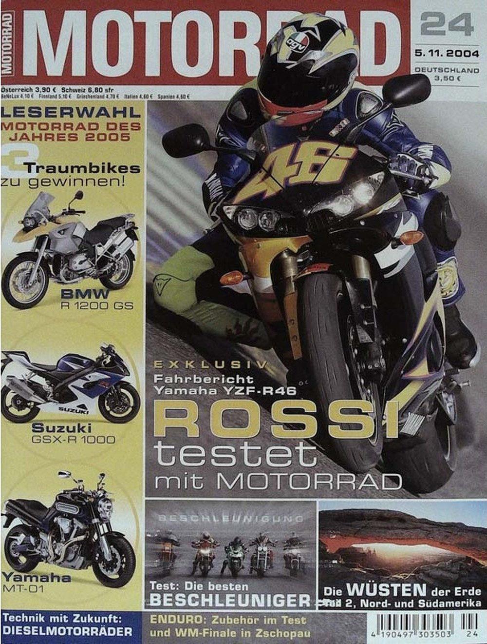Motorrad Magazin Deutschland 2004-24 Valentino Rossi