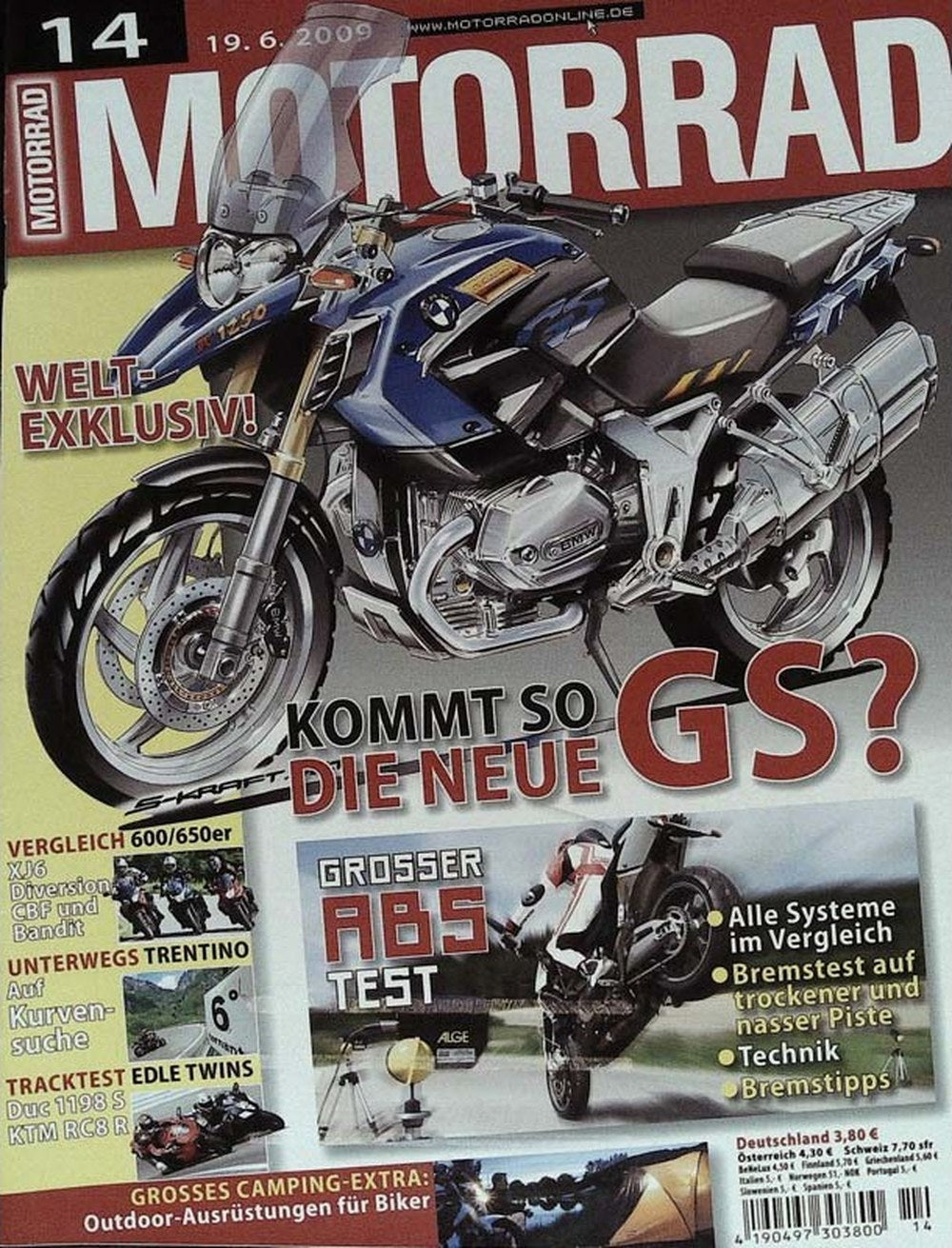 Motorrad Magazin Deutschland 2009-14 Motorrad BMW R 1200 GS Cruiser
