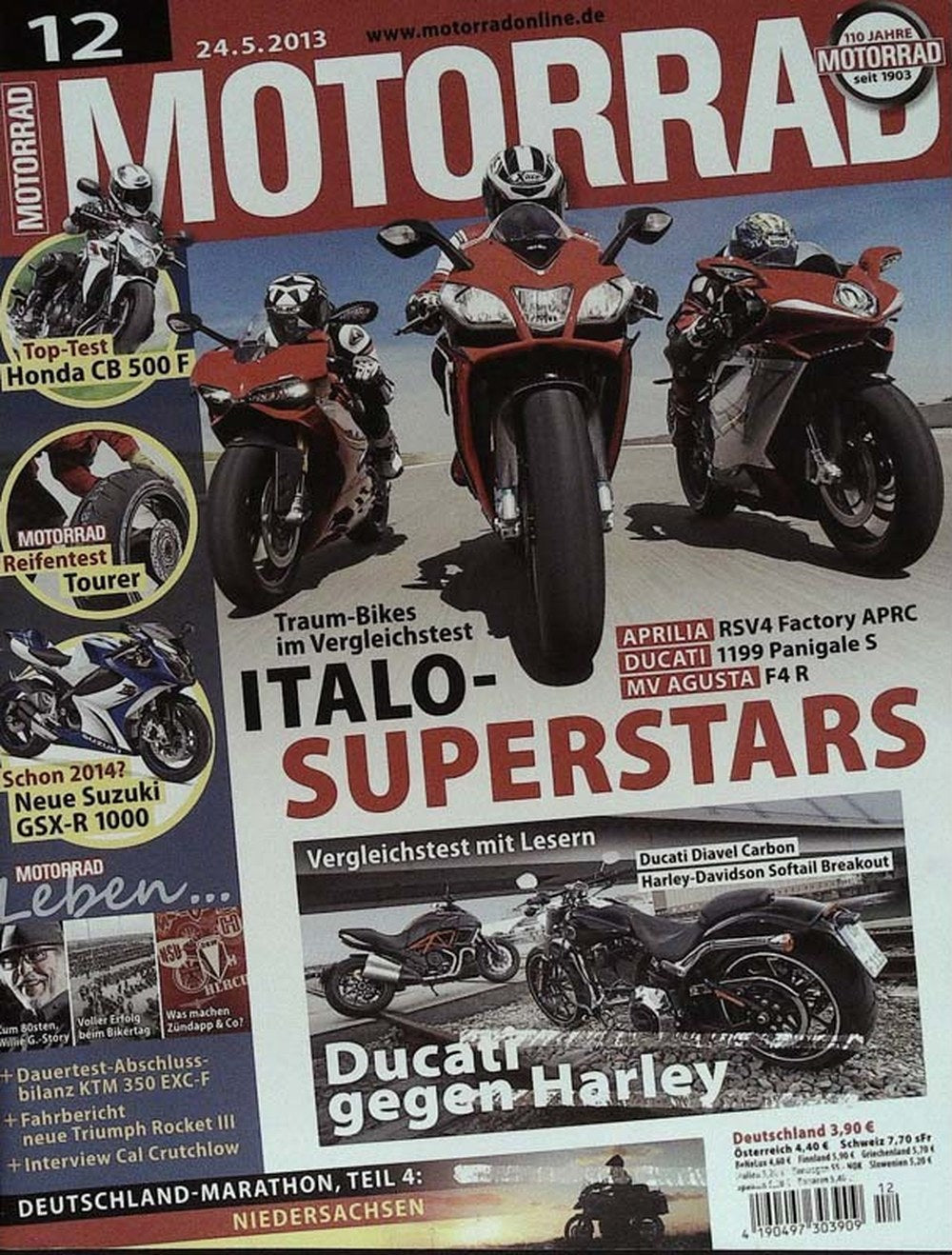 Motorrad Magazin Deutschland 2013-12 Cal Crutchlow Aprilia Ducati MV Agusta Suzuki