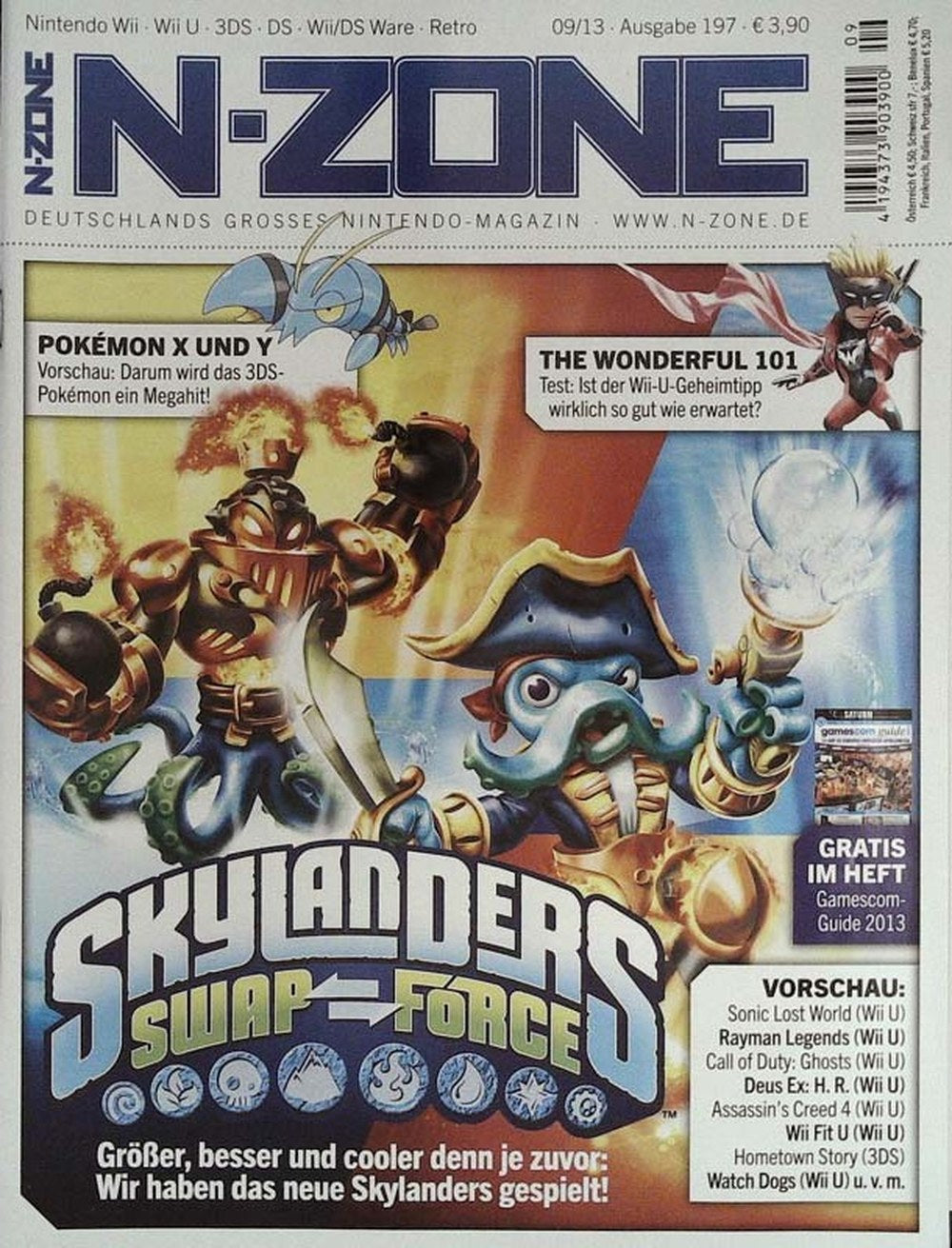 N-Zone Magazin Deutschland 2013-09 Skylanders Swap Force Pokémon X Pokémon Y