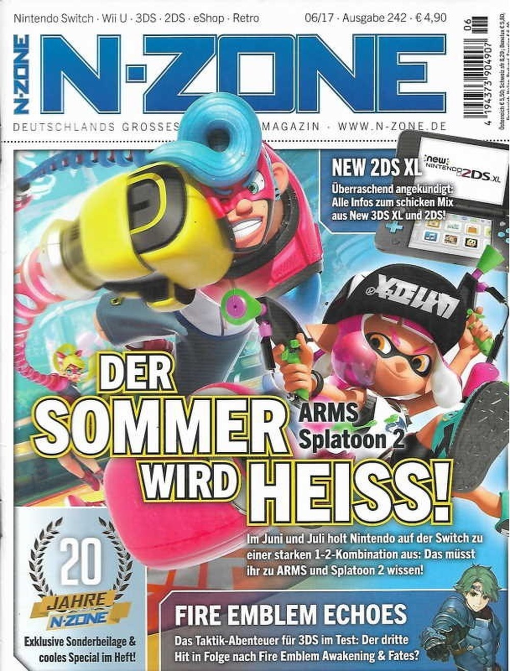 N-Zone Magazin Deutschland 2017-06 Nintendo Switch ARMS Splatoon 2