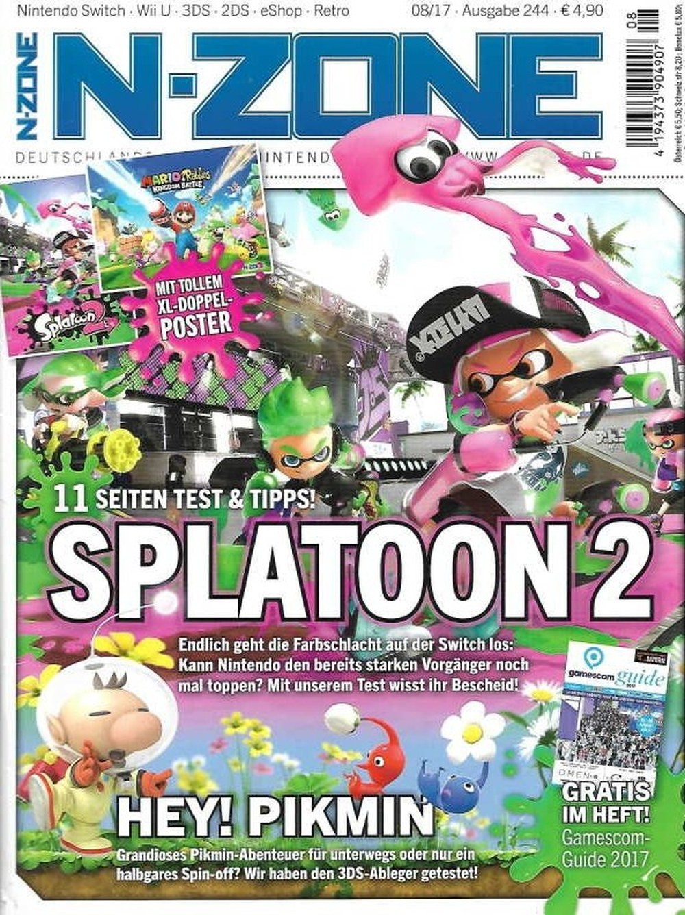 N-Zone Magazin Deutschland 2017-08 Splatoon 2 Nintendo Switch Hey! Pikmin