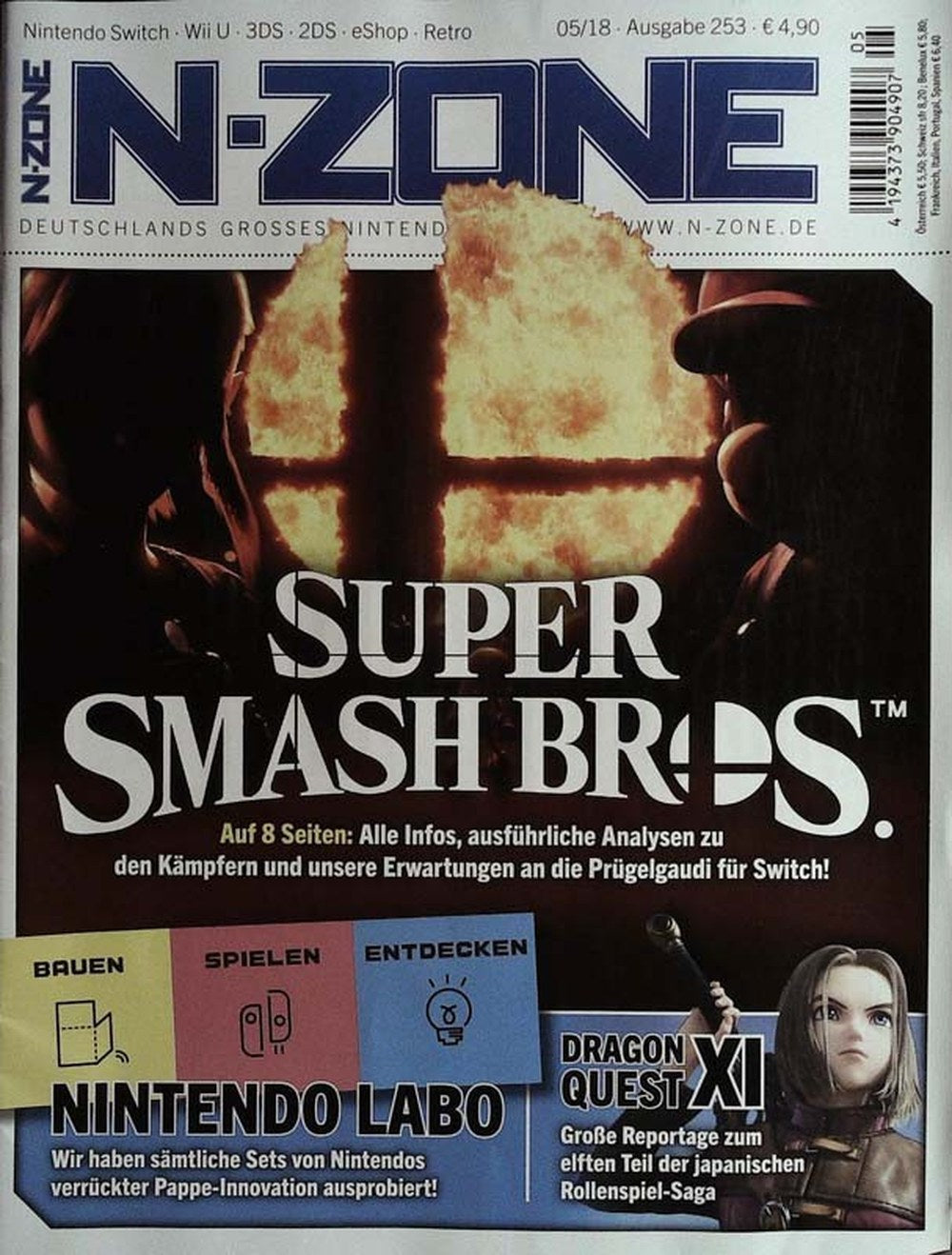 N-Zone Magazin Deutschland 2018-05 Super Smash Bros. Nintendo Switch Nintendo Labo