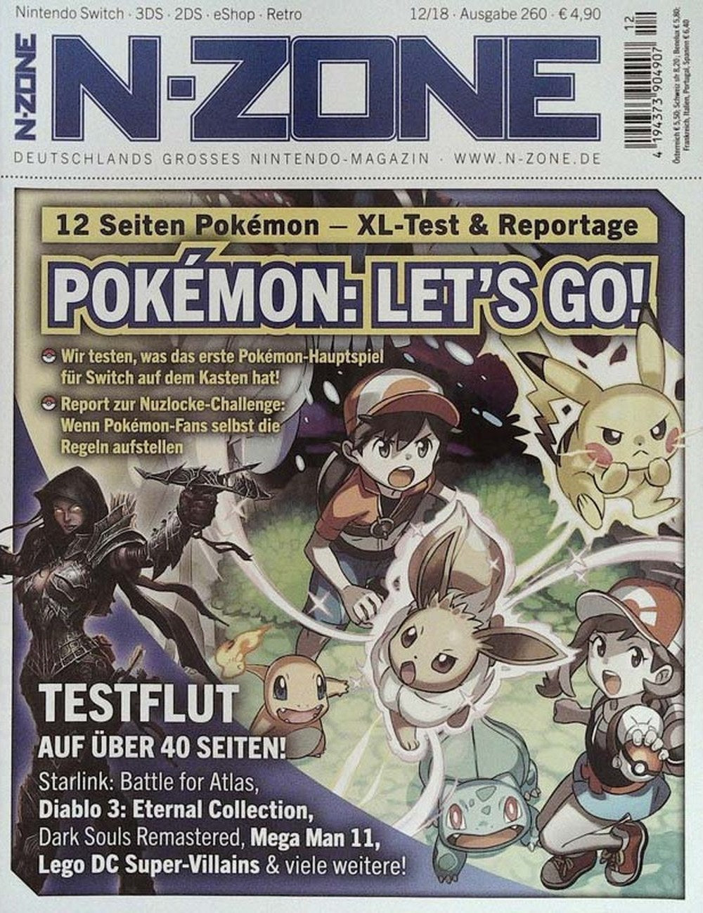 N-Zone Magazin Deutschland 2018-12 Pokémon: Let's Go Nintendo Switch Starlink: Battle For Atlas
