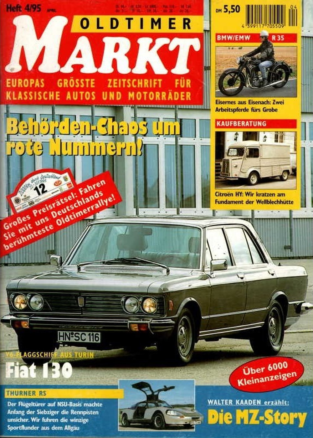 Oldtimer Markt Revista Alemanha 1995-04