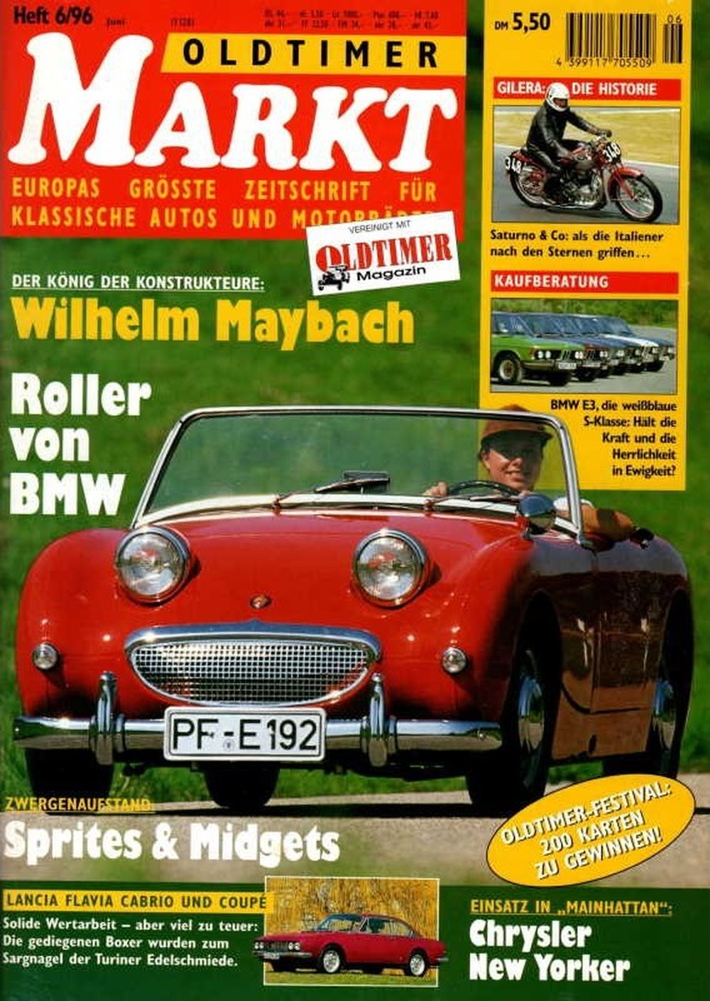 Oldtimer Markt Magazin Deutschland 1996-06 Wilhelm Maybach
