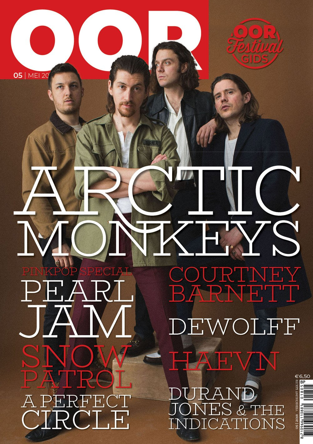 OOR Magazin Niederlande 2018-05 Arctic Monkeys Pearl Jam Courtney Barnett Snow Patrol DeWolff