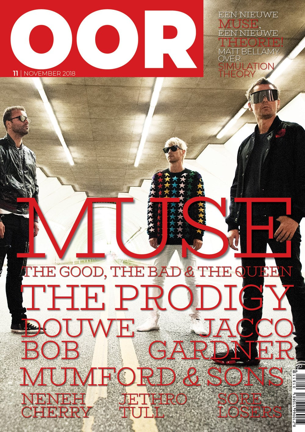 OOR Magazin Niederlande 2018-11 Muse The Prodigy Mumford & Sons Douwe Bob Jacco Gardner