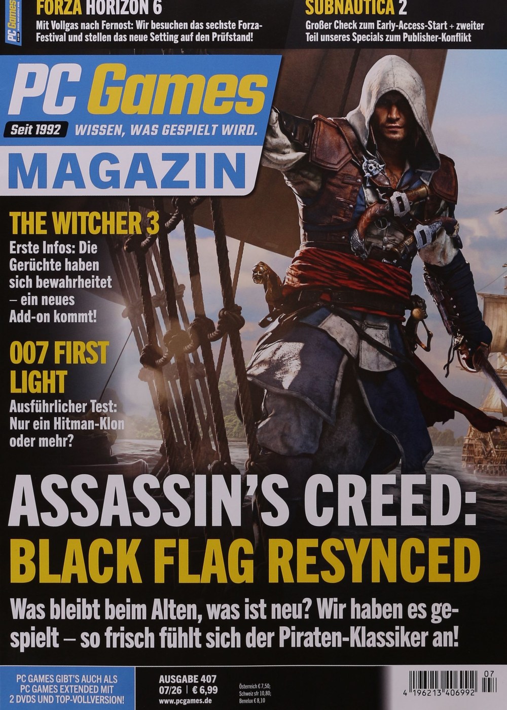 PC Games Magazin Deutschland 2026-07 Assassin's Creed Black Flag Resynced The Witcher 3 007 First Light