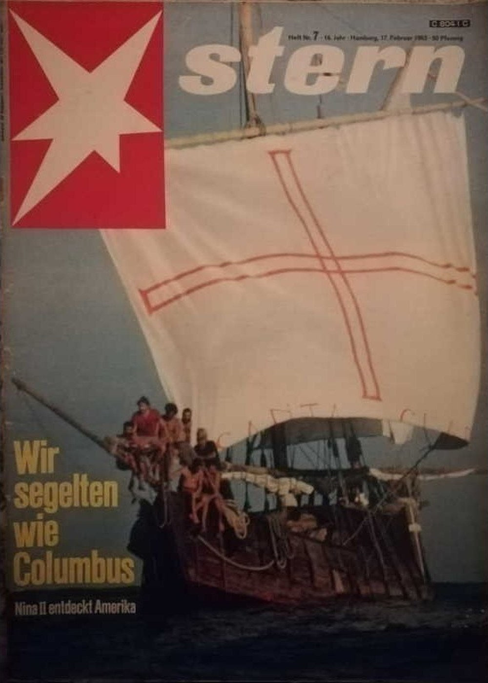 Stern Magazin Deutschland 1963-07 Christoph Kolumbus Segelschiff Niña II