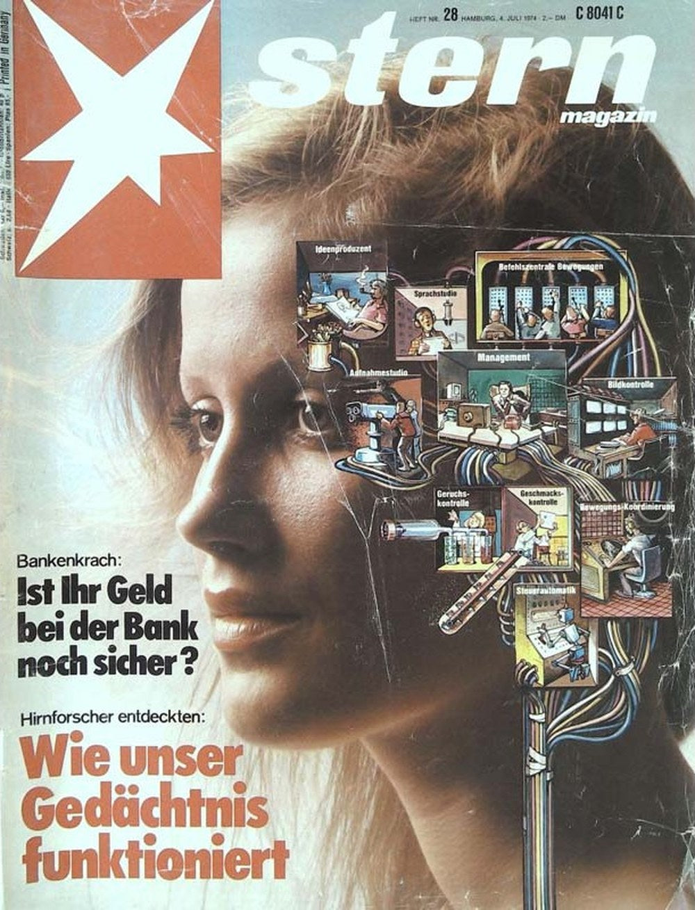 Stern Magazin Deutschland 1974-28 Gehirn Gedächtnis Hirnforschung