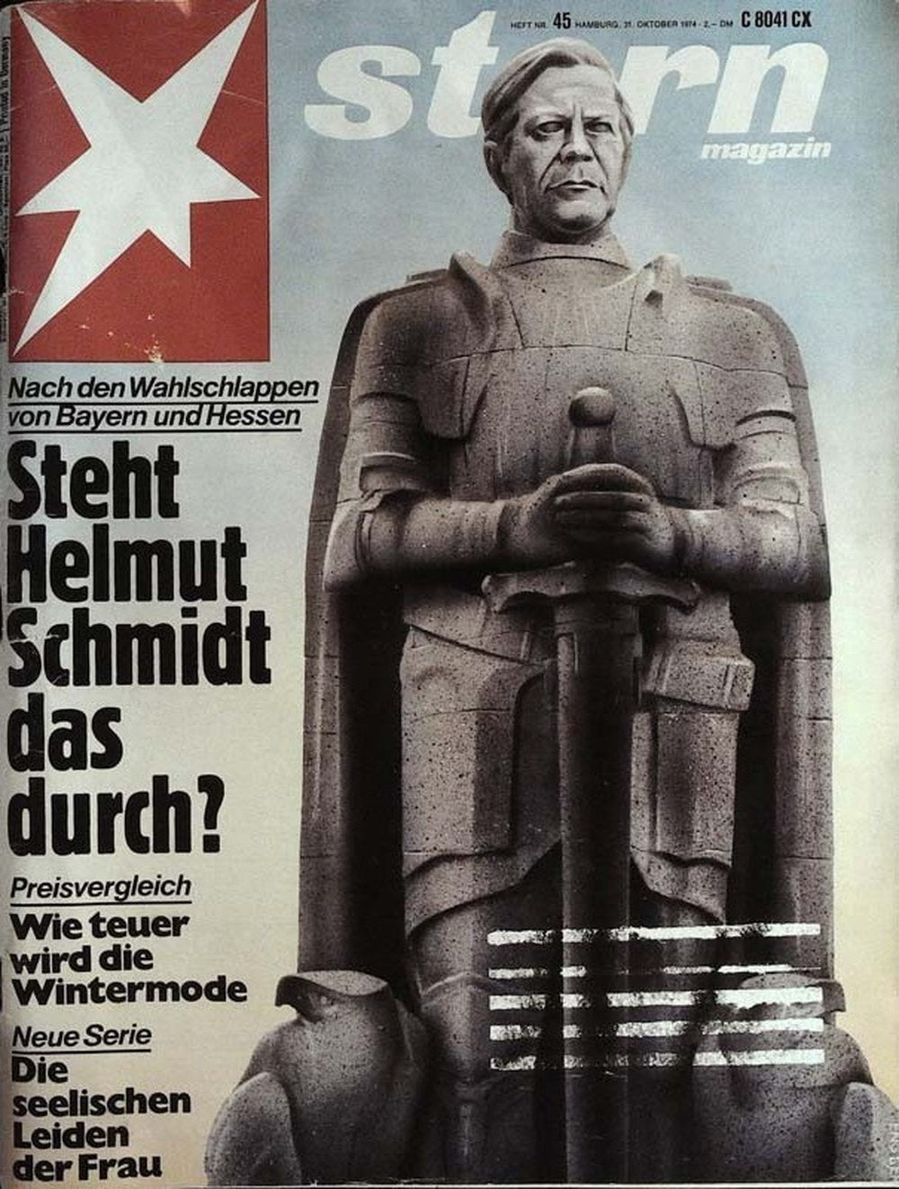 Stern Magazin Deutschland 1974-45 Helmut Schmidt