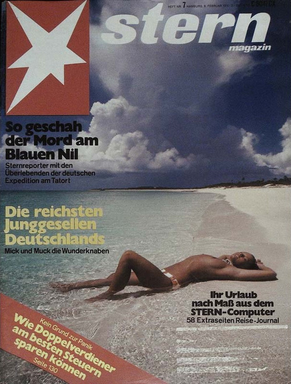Stern Magazin Deutschland 1975-07 Mord Am Blauen Nil Deutsche Expedition Reichste Junggesellen Deutschlands