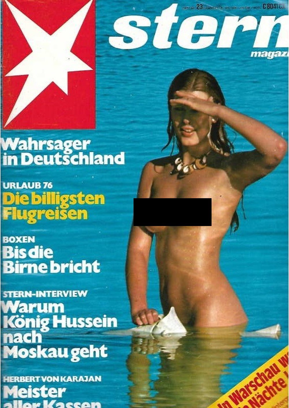 Stern Magazin Deutschland 1976-23 Herbert Von Karajan Hussein Of Jordan