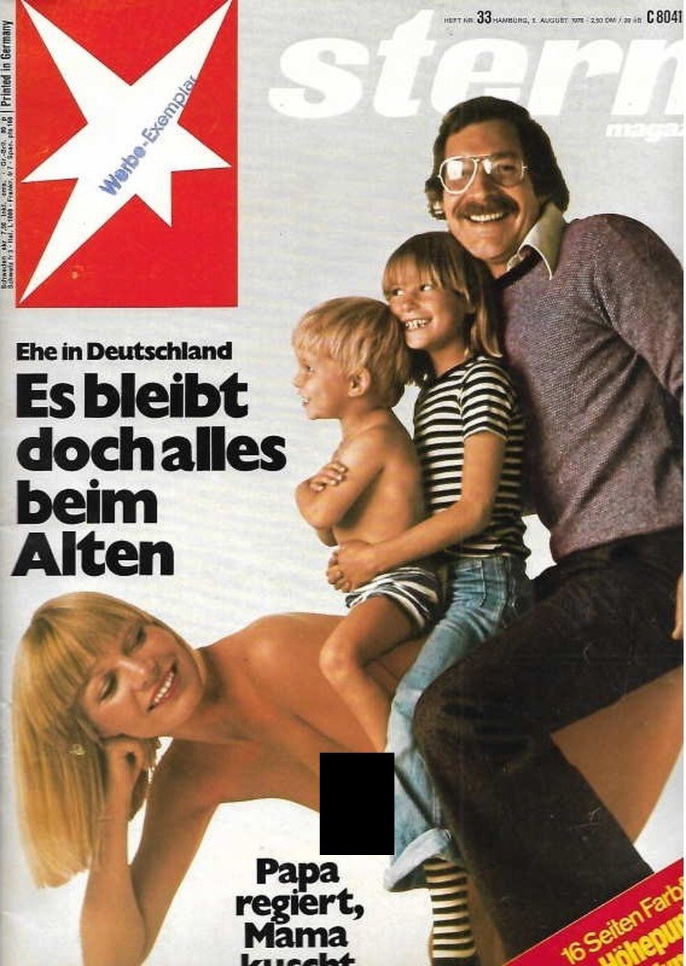Stern Magazin Deutschland 1976-33 Ehe In Deutschland Geschlechterrollen Familie