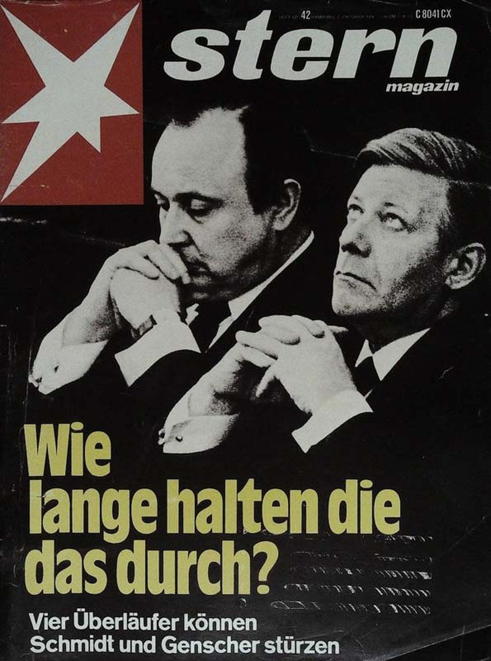 Stern Magazin Deutschland 1976-42 Hans-Dietrich Genscher Helmut Schmidt