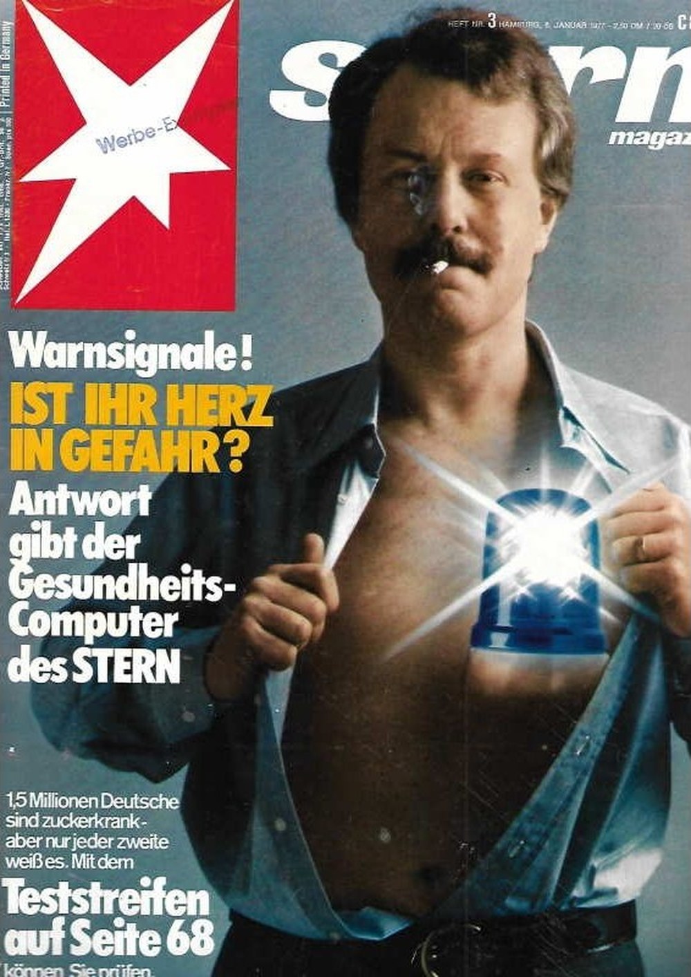Stern Magazin Deutschland 1977-03 Herzgesundheit Warnsignale Gesundheits-Computer