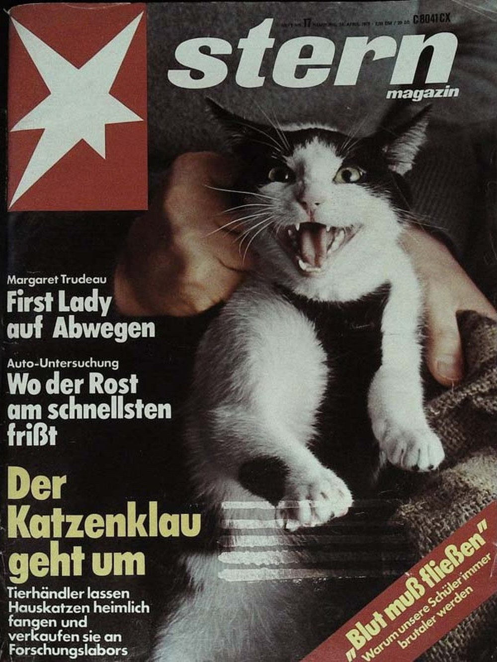 Stern Magazin Deutschland 1977-17 Margaret Trudeau