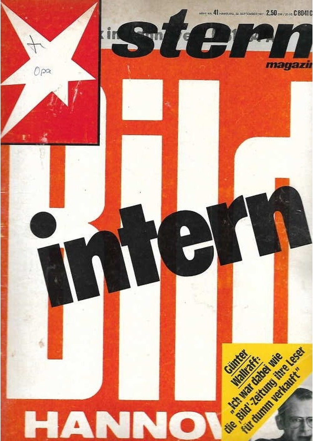 Stern Magazin Deutschland 1977-41 Günter Wallraff