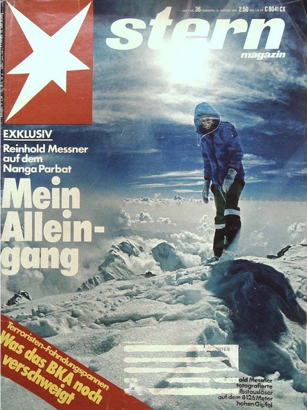 Stern Magazin Deutschland 1978-36 Reinhold Messner