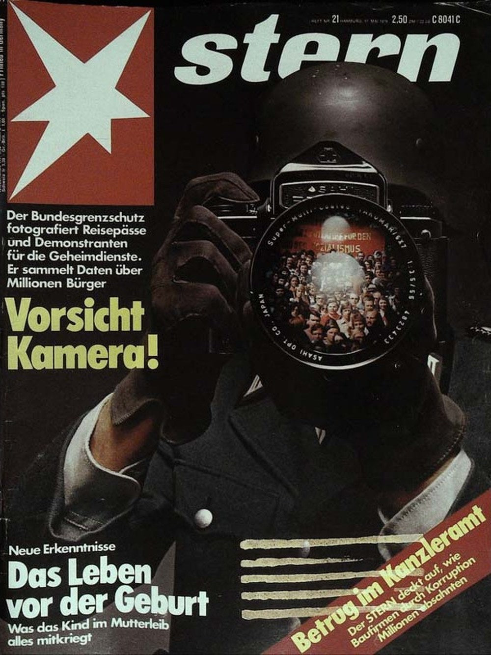 Stern Magazin Deutschland 1979-21 Bundesgrenzschutz Überwachung Kamera