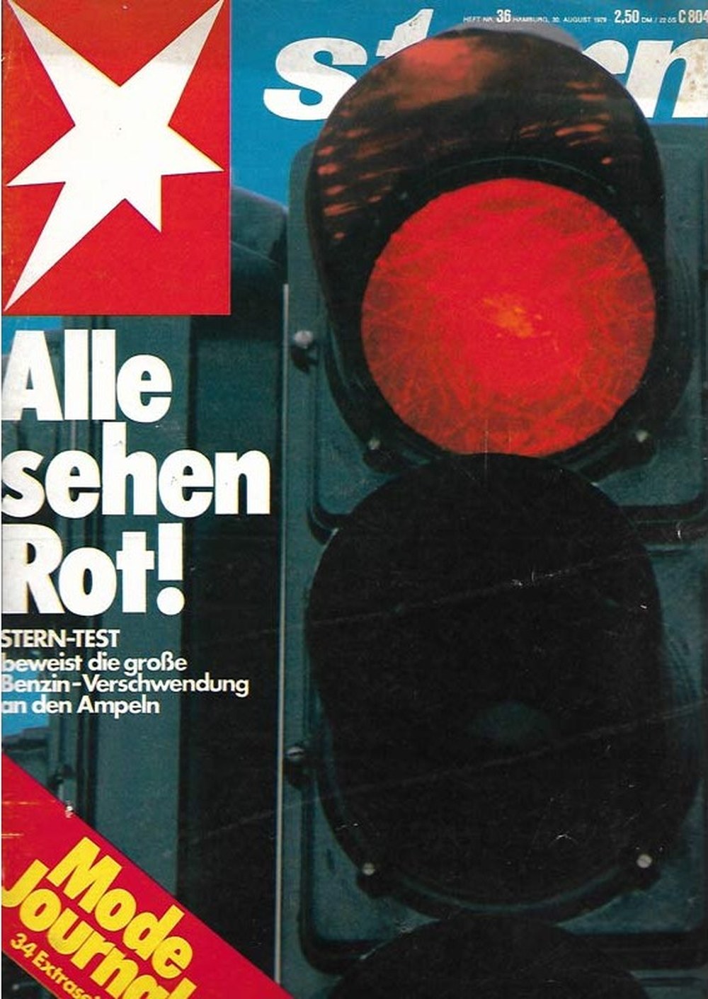 Stern Magazin Deutschland 1979-36 Benzin-Verschwendung Ampeln Verkehr