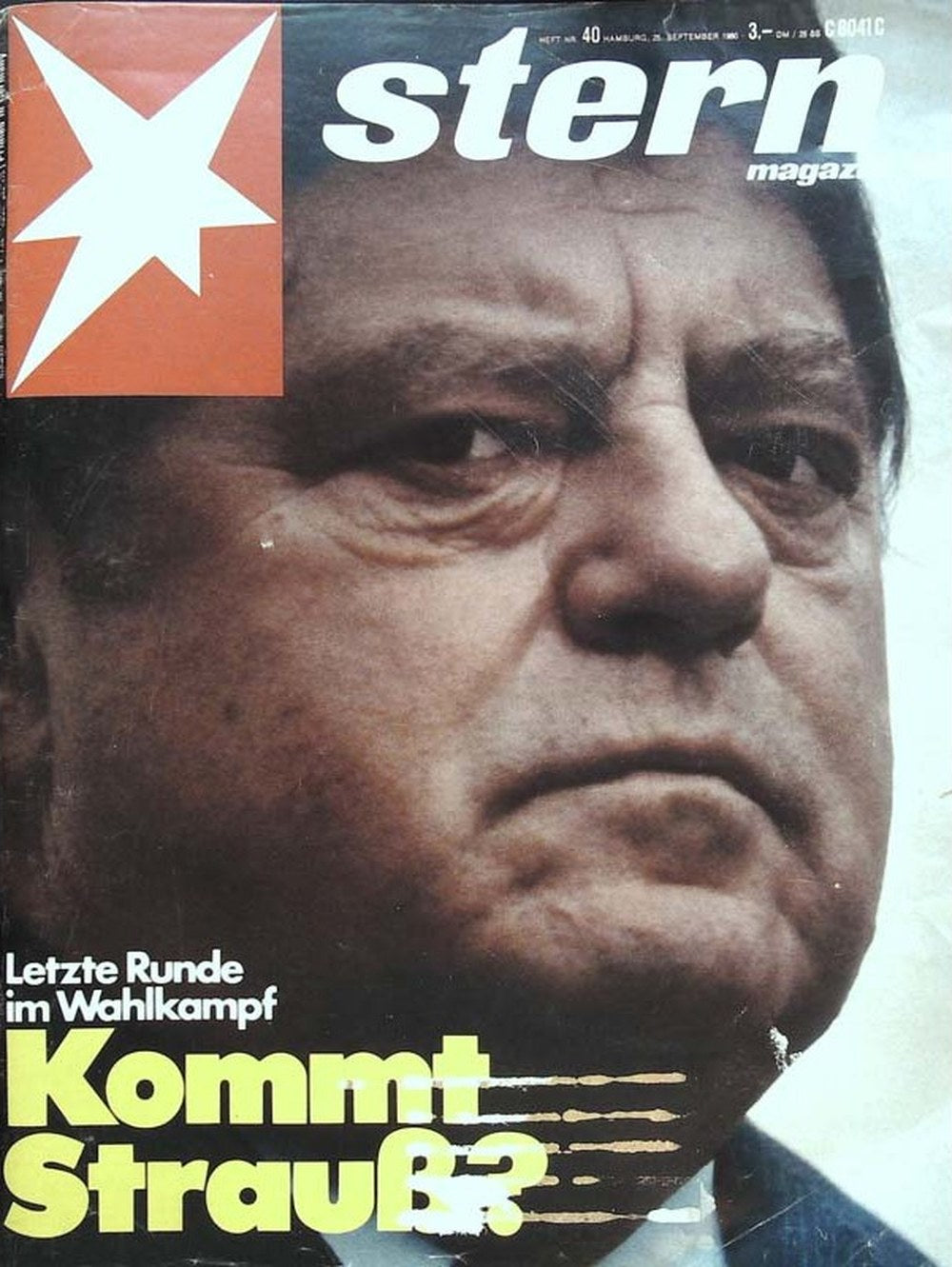 Stern Magazin Deutschland 1980-40 Franz Josef Strauß