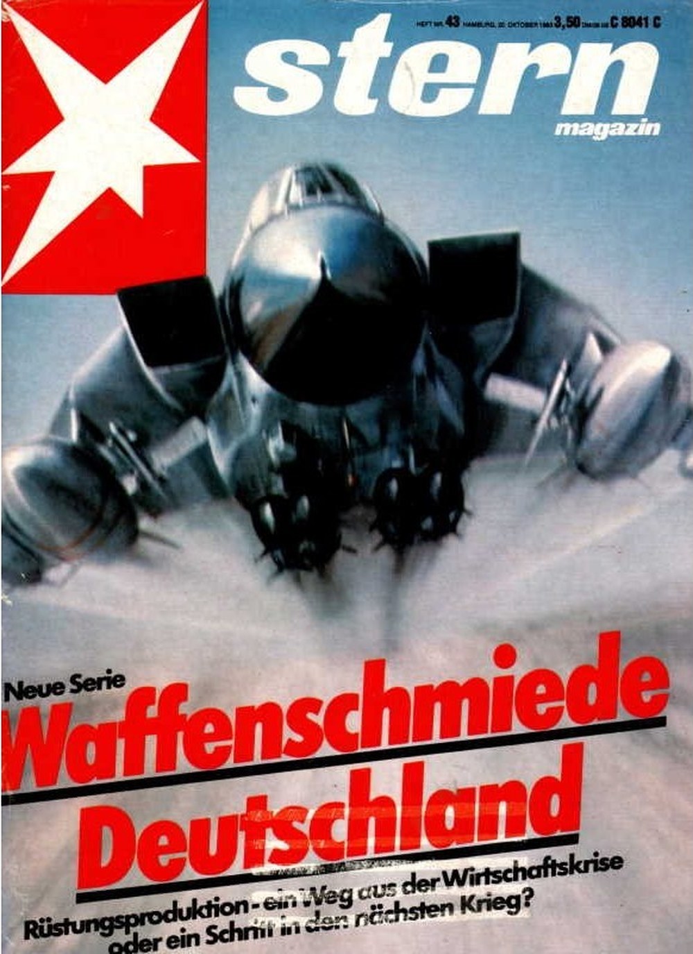 Stern Magazin Deutschland 1983-43 Waffenschmiede Deutschland Rüstungsproduktion Wirtschaftskrise