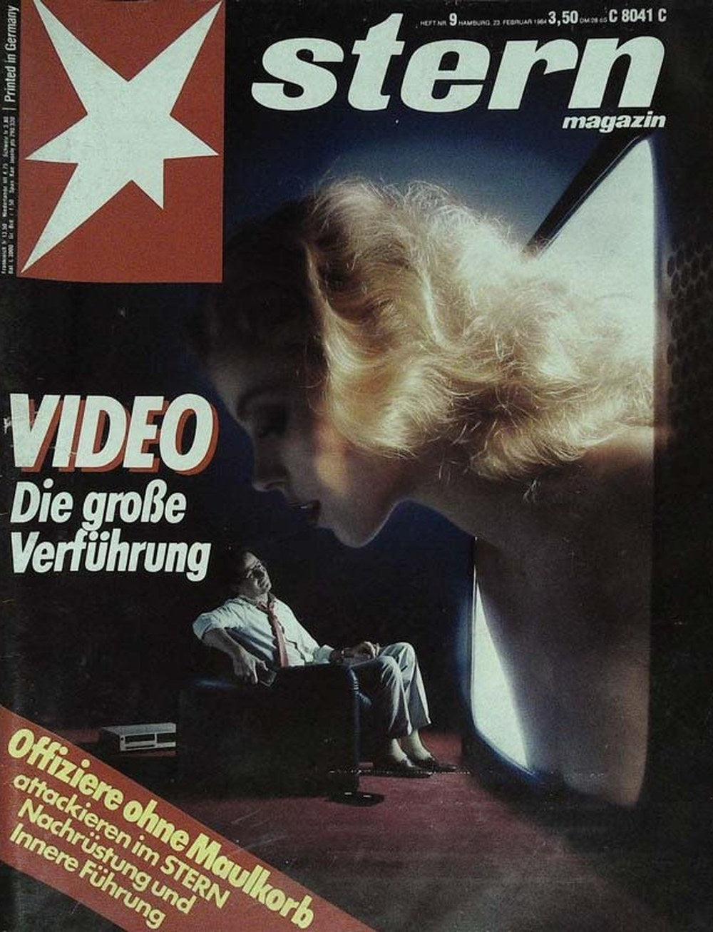 Stern Magazin Deutschland 1984-09 Video Videotechnik Verführung
