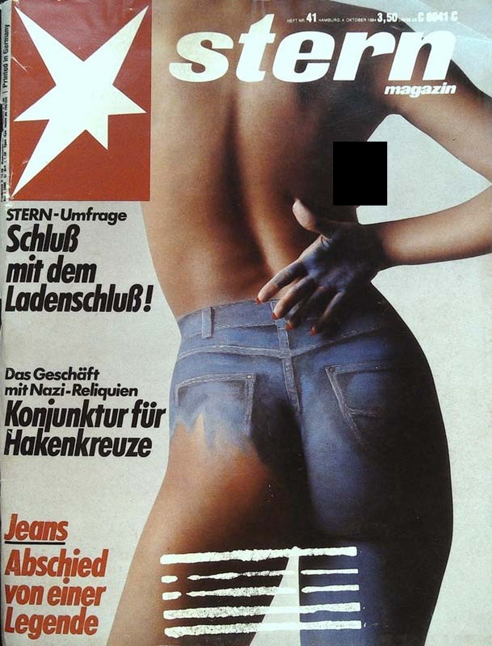 Stern Magazin Deutschland 1984-41 Jeans Ladenschluss Nazi-Reliquien