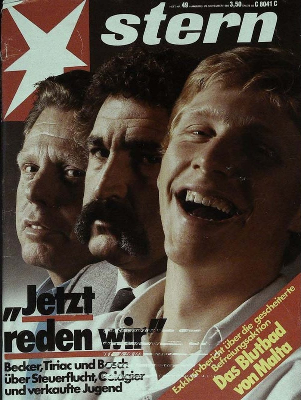 Stern Magazin Deutschland 1985-49 Boris Becker Ion Țiriac Günther Bosch