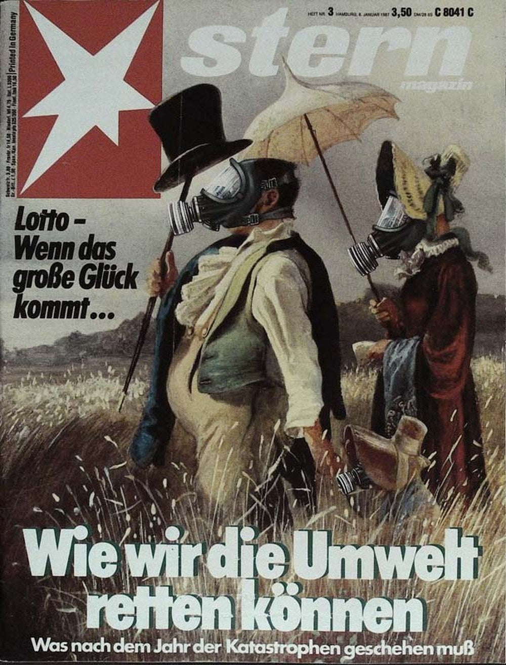 Stern Magazin Deutschland 1987-03 Umweltschutz Umweltverschmutzung Gasmaske